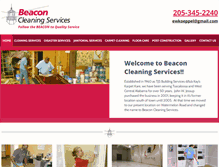 Tablet Screenshot of beaconcleaningservices.com